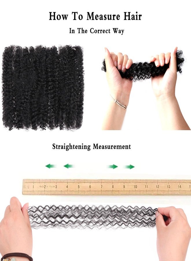 إكستريند 10 بوصة 3 حزم 90 غرام شعر أفرو أسود طبيعي مجعد ومتشابك للتضفير، شعر أفرو مجعد ومتشابك للتضفير الصغير، وصلات شعر دريدلوكس لإصلاح الضفائر للنساء (30 غرام/عبوة) - Image 4